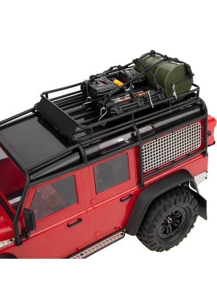 Dekorasyon Parçaları Plastik Yağ Bidonu Bagaj Çekiş Kurulu Rampaları Geri Yükleme Kum Merdiveni Bagaj Ağı 1/18 1/24 Rc Model Araba TRX4M Trx-4m SCX24 (Siyah) (Yurt Dışından) fiyatları