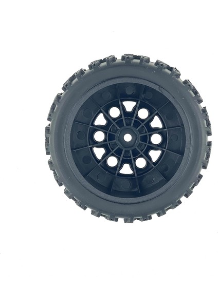 Topfırstar Rc 1/10 Rc Kısa Kulvar Kamyon Tekerlekleri ve Lastikleri Sethex 12MM 1/10 Traxxas Slash 2WD/4WD Losi Mukavemet Redcat Blackout Sc Rc Buggy Arabayı Aşmak (Yurt Dışından)