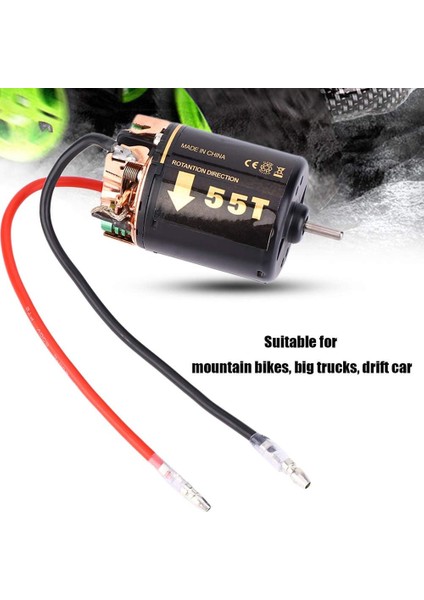 Rc Fırçasız Motor, 35T 45T 55T Evrensel Rc Model Araba 540 Fırçasız Motor Büyük Kamyonlar Için Tırmanma Araba Modeli Motor Yedek Aksesuar (55T) (Yurt Dışından)