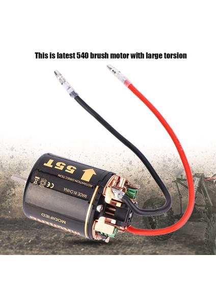 Rc Fırçasız Motor, 35T 45T 55T Evrensel Rc Model Araba 540 Fırçasız Motor Büyük Kamyonlar Için Tırmanma Araba Modeli Motor Yedek Aksesuar (55T) (Yurt Dışından)