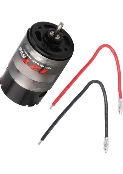 Fırçalı Motor, 12T 21T 29T 35T 550 Yüksek Hassasiyetli Bilyalı Rulman Rc Fırçalı Motor Çok Kutuplu Sargı Yüksek Hassasiyetli Düşük Gürültülü Motor 4 Rc Araba Modeli Için Fit (12T) (Yurt Dışından)