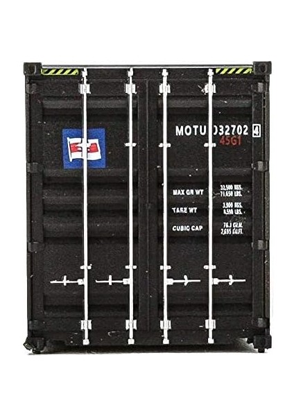 Scenemaster Ho Ölçekli Mitsui Osk Çizgileri Modeli (Siyah, Beyaz, Kırmızı; Timsah Logosu) 40' Hi Cube Oluklu Yan KONTEYNER,949-8264 (Yurt Dışından) modelleri