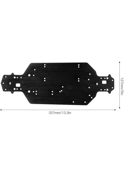 Rc Araba Şasi, Cnc Alüminyum Şasi Yedek Yükseltme Parçaları Alüminyum Alaşımlı Rc Şasi Hsp 03001 Rc Araba Modeli (Siyah) Araba Modeli Aksesuarı Için Fit (Yurt Dışından)