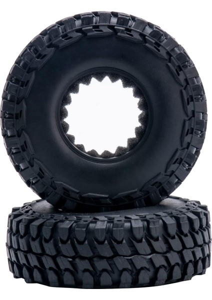 1.0 Beadlock Tekerlekler ve Lastikler 4 Adet Metal Tekerlek Göbeği Kauçuk Lastikler 1/24 Rc Model Araba Paletli Eksenel SCX24 AXI00006 AXI90081 AXI00002 AXI00001 (Yurt Dışından)