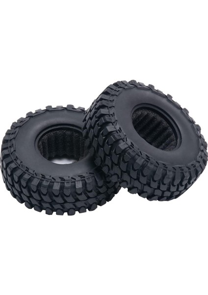 1.0 Beadlock Tekerlekler ve Lastikler 4 Adet Metal Tekerlek Göbeği Kauçuk Lastikler 1/24 Rc Model Araba Paletli Eksenel SCX24 AXI00006 AXI90081 AXI00002 AXI00001 (Yurt Dışından)