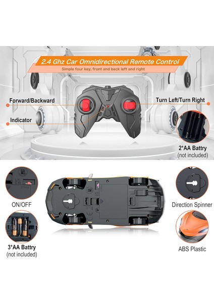 Mclaren 570S Uzaktan Kumandalı Araba, 2.4ghz Rc Araba Resmi Lisanslı 1/24 Ölçekli Yarış Hobi Oyuncak Araba, Rc Araba Yaşına Hediyeler 3 4 5 6 7 8 9 Yaşındaki Erkekler Kızlar, Turun (Yurt Dışından)