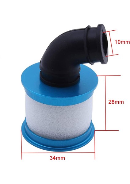 Alüminyum Açık Hava Filtresi Süngeri 1/10 Rc Hobi Modeli Nitro Araba Buggy Kamyon Yükseltilmiş Hop-Up Parçaları Hsp Eksenel Yükseltilmiş Parça 2 Adet/takım (Mavi) (Yurt Dışından) modelleri