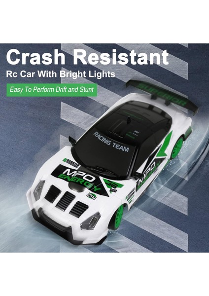 Uzaktan Kumandalı Araba Rc Drift Araba 2.4ghz 1:24 Ölçekli 4WD 15KM / H Yüksek Hızlı Model Araç LED Işıklar Sürüklenen Lastik Yarışı Spor Oyuncak Araba Yetişkin Erkek Kız Çocuk Içi (Yurt Dışından) fırsatları