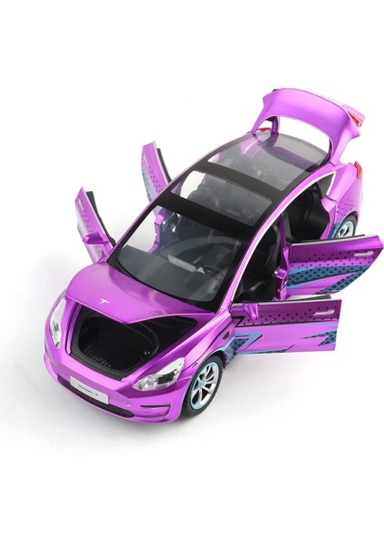 1/24 Döküm Model 3 Oyuncak Araba, Alaşım Döküm Sesli ve Işıklı Geri Çekilebilir Koleksiyon Araba Araçları, 6 Açık Kapı, Tesla Büyük Model 3 Araba Modeli Oyuncak Çocuklar Için Yetiş (Yurt Dışından) fiyatları
