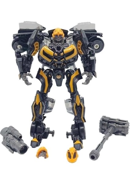 Dönüşüm Bumblebee Aksiyon Figürü Oyuncaklar Başyapıt Film Modeli Deluxe Deformasyon Araba Robot (Siyah) (Yurt Dışından)