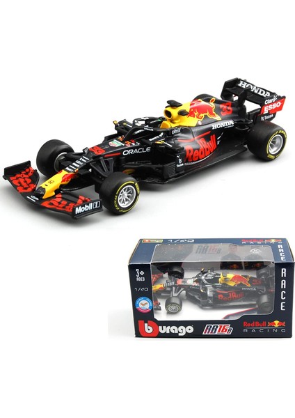 Bburago 1:43 Red Bull 2021 RB16B #33 Türkiye F1 Formula Araba Statik Döküm Araçlar Koleksiyon Model Yarış Arabası Oyuncaklar (RB16B #33 Kırmızı) (Yurt Dışından)