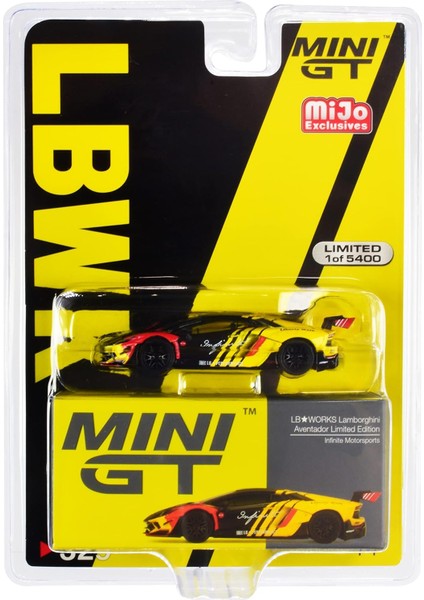 Lambo Lb Works Infinite Motorsports Livery Dünya Çapında 5400 Parçaya Sınırlı Üretim 1/64 Gerçek Ölçekli Minyatürler Tarafından Pres Döküm Model Araba MGT00329 (Yurt Dışından)