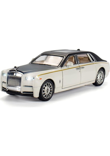 Alaşım Tahsil Beyaz Rolls Royce Phantom Oyuncak Geri Çekin Araçlar Pres Döküm Model Araba (Yurt Dışından)