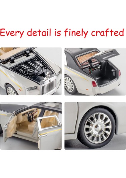 Alaşım Tahsil Beyaz Rolls Royce Phantom Oyuncak Geri Çekin Araçlar Pres Döküm Model Araba (Yurt Dışından) fırsatları