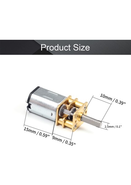 Mini Dişli Motor Dc 12V 400RPM Mikro Dişli Motor, Rc Araba Için Hız Azaltma Motoru GA12-N20, Robot Modeli, Dıy Motor Oyuncaklar (Yurt Dışından)
