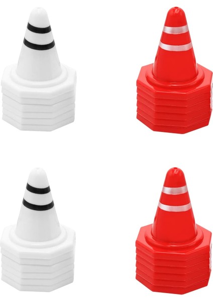 Trafik Konileri Inşaat Yol Konileri Trafik Işareti Oyuncakları Çok Amaçlı Inşaat Faaliyetleri Için Barikat Model Oyuncak 1/16 1/18 1/24 1/28 Mini Rc Araba, Kırmızı ve Beyaz (34 Ade (Yurt Dışından) fiyatları