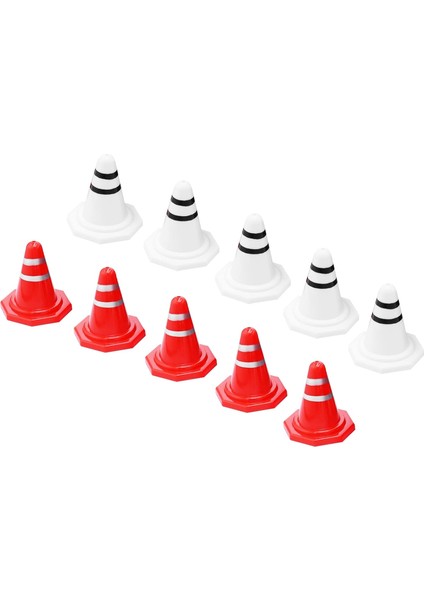 Trafik Konileri Inşaat Yol Konileri Trafik Işareti Oyuncakları Çok Amaçlı Inşaat Faaliyetleri Için Barikat Model Oyuncak 1/16 1/18 1/24 1/28 Mini Rc Araba, Kırmızı ve Beyaz (34 Ade (Yurt Dışından) modelleri