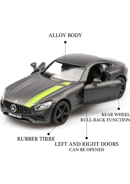1/36 Ölçekli Mercedes Amg Gts Pres Döküm Araba Modelleri, Geri Çekin Araçlar Mercedes Benz Oyuncak Araba, Erkekler Kızlar Için Arabalar Hediyeler (Yurt Dışından) modelleri