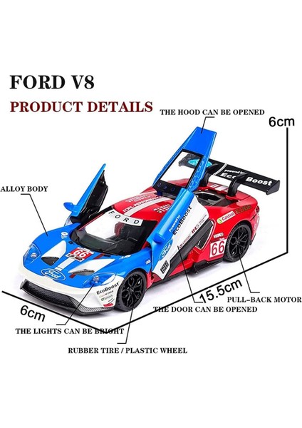 Döküm Oyuncak Araba Ford V8 Yarış Spor Araba Modeli, Çinko Alaşım Simülasyon Döküm Geri Çekme Araçları, 1:32 Ölçekli Mini Elektronik Süper Araba Oyuncakları, Bebekler Çocuklar Için (Yurt Dışından) fiyatları