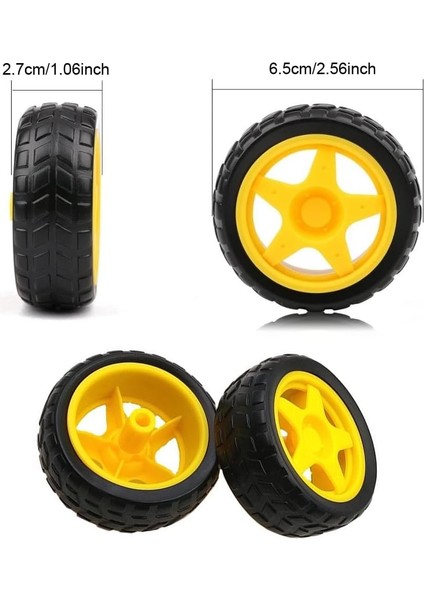 8 Paket Tt Motor Tekerlekleri Yedek Akıllı Araba Robot Tekerlek Lastikleri 1:48 Model Dişli Şanzıman Için Yedek Parça Rc Şasi Arduino Dıy Kiti Uzaktan Kumanda Arabalar Lastik Lasti (Yurt Dışından) fiyatları