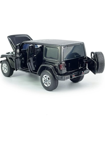 4 Kapı Wrangler Sahara Hard Top Suv Model Araba Döküm Oyuncak Arabalar 1/32 Ölçekli Metal Araç Çocuk Döküm Araçlar, Kapılar Açık, Işık Sesi, Erkek Çocuklar Için Oyuncaklar Hediyele (Yurt Dışından)