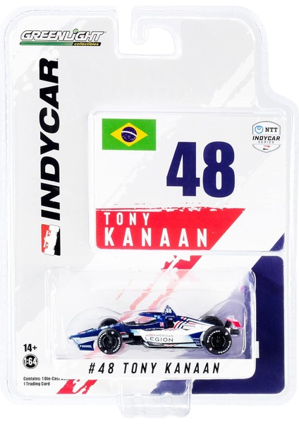 Dallara Indycar #48 Tony Kanaan Chip Ganassi Racing Ntt Indycar Serisi (2021) 1/64 Pres Döküm Model Araba By 11520 (Yurt Dışından)
