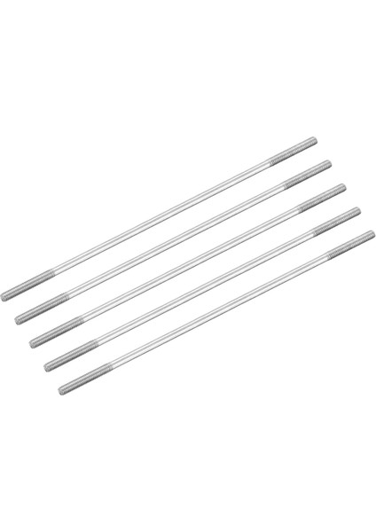 304 Paslanmaz Çelik Itme Çubuğu Konektörü Çift Uçlu Dişli Çubuk Dıy Rc Araba, Tekne, Araba, Uçak, Helikopter Modeli ve Dıy Malzeme, M2.5X100MM, 5'li Paket (Yurt Dışından)