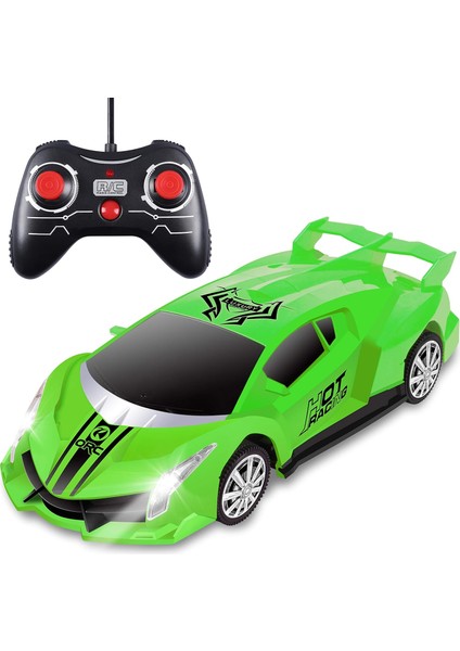 Uzaktan Kumandalı Araba, 2.4ghz 1/18 Ölçekli Model Araba Yarışı Oyuncakları, Serin LED Işıklı Çocuklar ve Erkekler Için Rc Araba, Hobi Rc Araba Oyuncakları 3 4 5 6 7 8-12 Yaşındaki (Yurt Dışından)