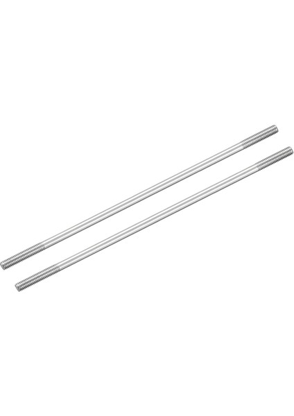 304 Paslanmaz Çelik Itme Çubuğu Konektörü Çift Uçlu Dişli Çubuk Dıy Rc Araba, Tekne, Araba, Uçak, Helikopter Modeli ve Dıy Malzeme, M4X140MM, 2'li Paket (Yurt Dışından)