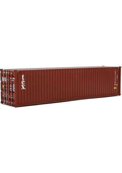 Ho Ölçekli Tex Modeli (Kahverengi, Beyaz) 40' Hi Cube Oluklu Yan KONTEYNER,949-8266 (Yurt Dışından)
