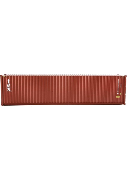 Ho Ölçekli Tex Modeli (Kahverengi, Beyaz) 40' Hi Cube Oluklu Yan KONTEYNER,949-8266 (Yurt Dışından)