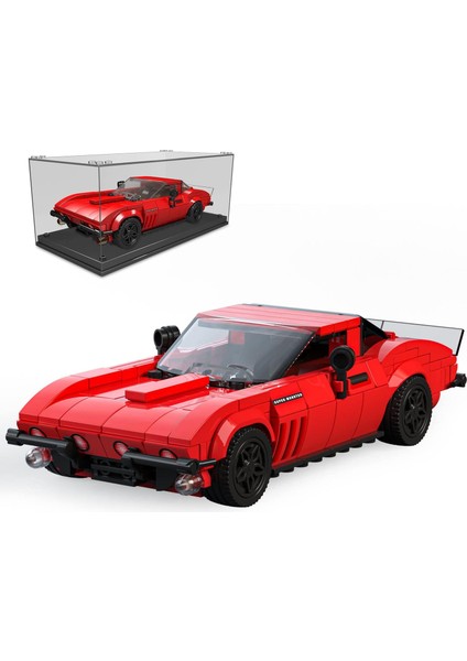 Hız Şampiyonu Yarış Arabası Yapı Setleri, Akrilik Vitrin, Corvete Supercar 27034 Yapım Seti Oyuncak, Koleksiyon Model Arabalar Yapı Taşları Çocuklar Için Hediyeler 8+(332 Parça) (Yurt Dışından)