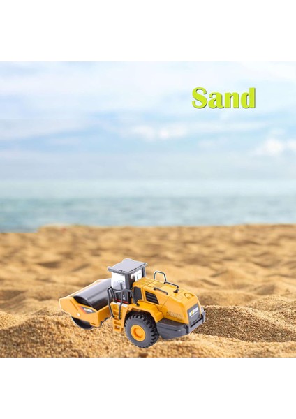 1/60 Ölçekli Metal Büyük Yol Silindiri Oyuncak, Metal Inşaat Araçları Model Oyuncak, Açık Sandbox Araba Oyuncaklar, Doğum Günü Hediyesi Yürümeye Başlayan Çocuk Çocuk Çocuk (Yurt Dışından) modelleri