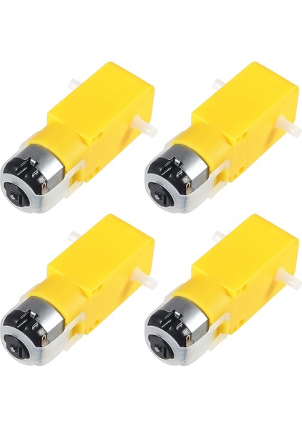 4 Adet Tt Motor Elektrik Motoru Dc 3 V-6 V Çift Şaftlı Dişli Motor Şanzıman Motor Motor Akıllı Araba Robot Oyuncaklar Arabalar Şasi Modelleri (Yurt Dışından)