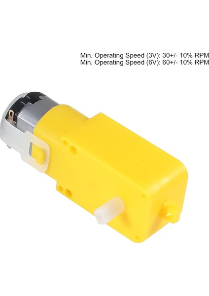 4 Adet Tt Motor Elektrik Motoru Dc 3 V-6 V Çift Şaftlı Dişli Motor Şanzıman Motor Motor Akıllı Araba Robot Oyuncaklar Arabalar Şasi Modelleri (Yurt Dışından)