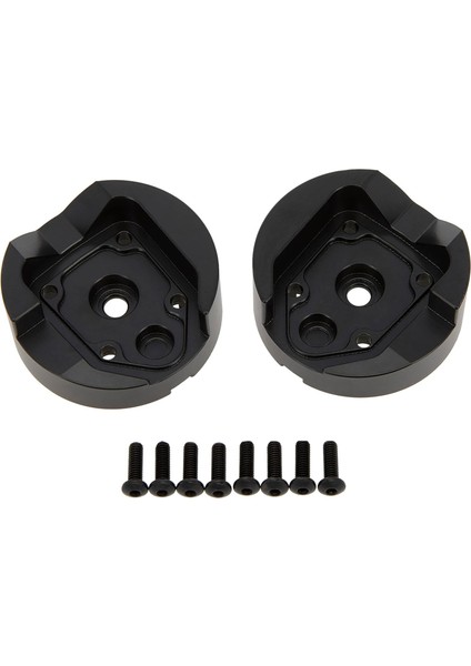 1/18 Rc Model Araba Pirinç Dış Portal Konut Karşı Ağırlık Kapakları Ön Dişli Kapakları Eksenel UTB18 Capra Trail Buggy Için 65 G/adet # AXI212010 Yükseltme Parçaları 2 Adet Siyah A (Yurt Dışından)