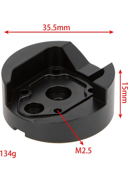 1/18 Rc Model Araba Pirinç Dış Portal Konut Karşı Ağırlık Kapakları Ön Dişli Kapakları Eksenel UTB18 Capra Trail Buggy Için 65 G/adet # AXI212010 Yükseltme Parçaları 2 Adet Siyah A (Yurt Dışından)