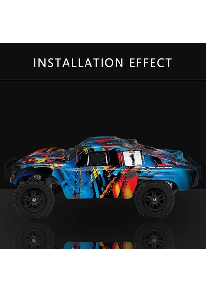 Rc Lastikleri 1/10 Kısa Kulvar Kamyon Lastikleri Traxxas Slash 4x4 2WD Hsp Tamiya Hpı Kyosho Redcat Eksenel RC4WD Model Araba (4 Adet/takım) Değiştirin 5883/5883A (Yurt Dışından)