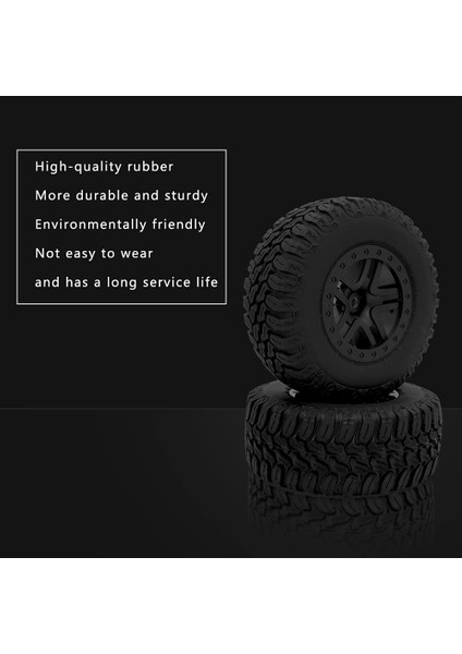 Rc Lastikleri 1/10 Kısa Kulvar Kamyon Lastikleri Traxxas Slash 4x4 2WD Hsp Tamiya Hpı Kyosho Redcat Eksenel RC4WD Model Araba (4 Adet/takım) Değiştirin 5883/5883A (Yurt Dışından)