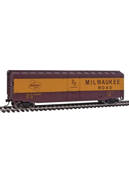 Tren Hattı Milwaukee Yolu Yük Vagonu, Kırmızı/sarı Çalıştırmaya Hazır (Yurt Dışından)