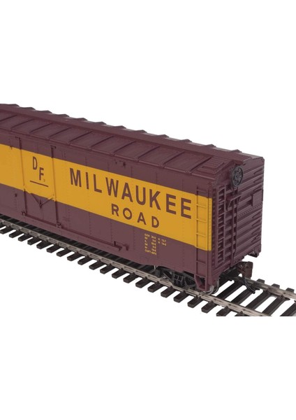 Tren Hattı Milwaukee Yolu Yük Vagonu, Kırmızı/sarı Çalıştırmaya Hazır (Yurt Dışından)