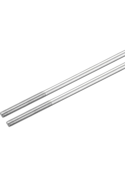 304 Paslanmaz Çelik Itme Çubuğu Konektörü Çift Uçlu Dişli Çubuk Dıy Rc Araba, Tekne, Araba, Uçak, Helikopter Modeli ve Dıy Malzeme, M4X200MM, 2'li Paket (Yurt Dışından)