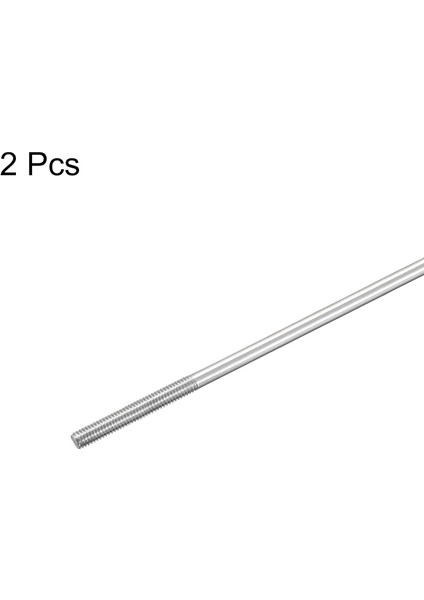304 Paslanmaz Çelik Itme Çubuğu Konektörü Çift Uçlu Dişli Çubuk Dıy Rc Araba, Tekne, Araba, Uçak, Helikopter Modeli ve Dıy Malzeme, M4X200MM, 2'li Paket (Yurt Dışından)
