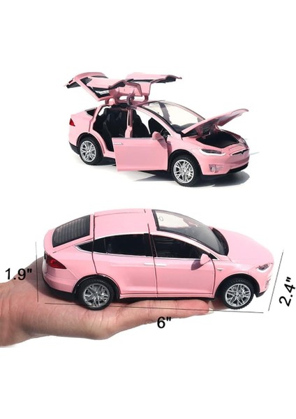 Oyuncak Arabalar Model x 1:32 Geri Çekin Araçlar Pres Döküm Model Araç Oyuncak Arabalar Erkekler ve Kızlar Için 3 Ila 12 Yaşında Pembe (Yurt Dışından)