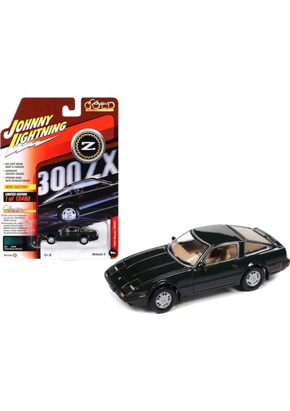 1984 300ZX Koyu Yeşil, Siyah Çizgili Klasik Altın Koleksiyonu Ltd Ed - 12480 Adet 1/64 Pres Döküm Model Araba, JLCG029-JLSP243 B (Yurt Dışından) fiyatları