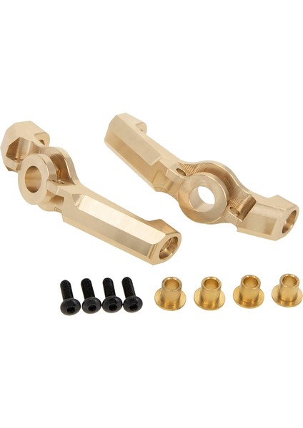 Rc Pirinç Teker Blokları C-Hub'lar Ön 20G Karşı Ağırlık Yükseltmeler Aksesuar Parçaları Rc Paletli Eksenel UTB18 Capra Trail Buggy # AXI212009 Altın 2 Adet (Yurt Dışından)