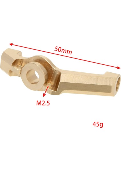 Rc Pirinç Teker Blokları C-Hub'lar Ön 20G Karşı Ağırlık Yükseltmeler Aksesuar Parçaları Rc Paletli Eksenel UTB18 Capra Trail Buggy # AXI212009 Altın 2 Adet (Yurt Dışından)