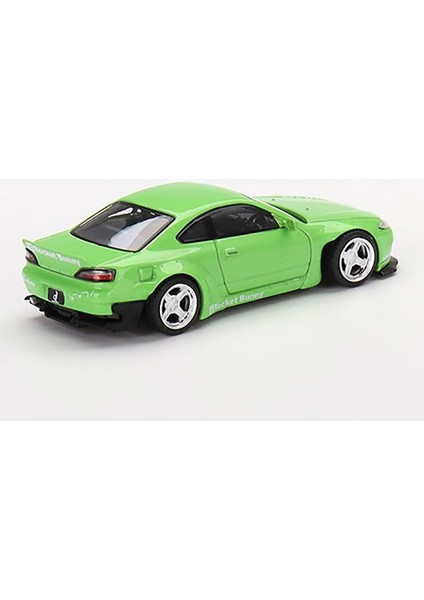 Silvia (S15) Rhd (Sağdan Direksiyonlu) Rocket Bunny Green Sınırlı Sayıda 1/64 Pres Döküm Model Araba, Gerçek Ölçekli Minyatürler MGT00500 (Yurt Dışından) fiyatları