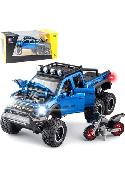 Erkekler Için Ford-Mustang Oyuncak Araba, 1/32 Ölçekli Döküm Metal Araba Oyuncakları, Çocuklara Hediyeler Için Sesli ve Işıklı Geri Çekilebilir Oyuncak Araba (Mavi) (Yurt Dışından)