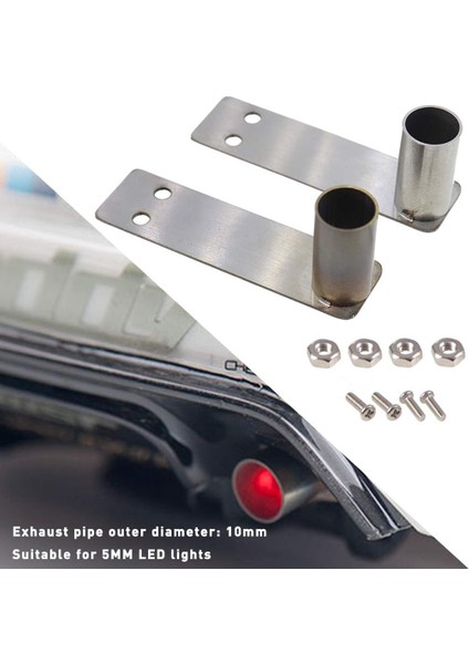 1/10 Rc Araba Egzoz Borusu Metal Egzoz Borusu 1/10 Drift Paletli Hpı HSP94123 D4 Sakura TT01 Model Araba Yükseltme Parçaları (B) (B) (Yurt Dışından)